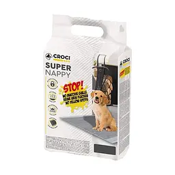 Одноразові пелюшки для собак з активованим вугіллям 57 x 84 см Croci Super nappy 30 шт/уп