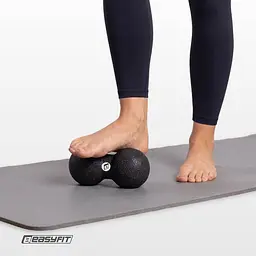 Масажний м'ячик подвійний EasyFit EPP DuoBall 16x8 см - мініатюра 5