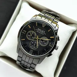 Наручний годинник чоловічий Clockhouse Rolex Чорний (IBW920BB) - мініатюра 2