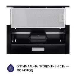 Витяжка телескопічна MINOLA HTLS 6234 BL 700 LED GLASS - мініатюра 4