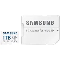 Карта пам'яті Samsung microSDXC 1TB Class 10 UHS-I U3 V30 A2 EVO Plus + SD Adapter [MB-MC1T0SA/EU] [112840] - мініатюра 2