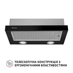 Витяжка телескопічна Perfelli TL 502 BL LED - мініатюра 2