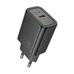 МЗП Hoco N60 Gentle PD20W (1USB-C) + кабель Type-C to Type-C Black - мініатюра 4