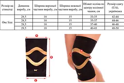 Бандаж на коліно ЕasyFit Bandage фіксатор колінного суглоба - мініатюра 3