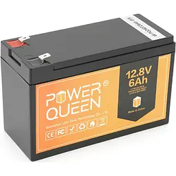 Акумулятор Power Queen LiFePO4 12V [12.8V/6Ah/76.8Wh] [BMS 6A/6A] [123745] - мініатюра 2