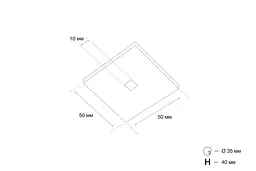 Точковий світильник MJ-Light SL74030/1X3 WH 3000K - мініатюра 2