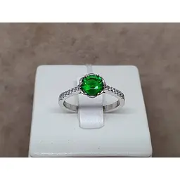 Срібне кільце TOP Silver з фіанітом. 9510168З 17,5 - мініатюра 4