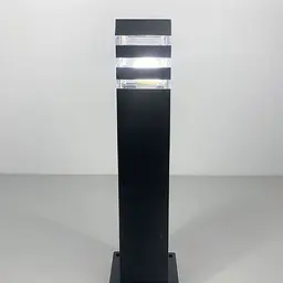 Вуличний ліхтар в чорному кольорі корпусу 60 см | Line F | Арт. 8024 60CM BK (стовп)