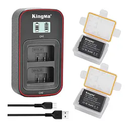 3-Pack KingMa Nikon EN-EL25 комплект з 2 акумуляторів та ЗУ на 2 батареї
