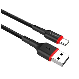 Дата кабель USB 2.0 AM to USB-C 1.0m 2.4А black ColorWay (CW-CBUC064-BK) - мініатюра 4