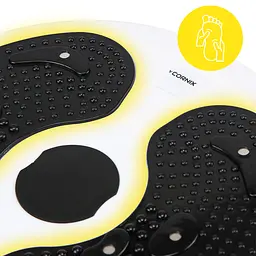 Диск здоров'я для талії Cornix Twisting Waist Disc з еспандерами White/Black XR-0451 - мініатюра 3