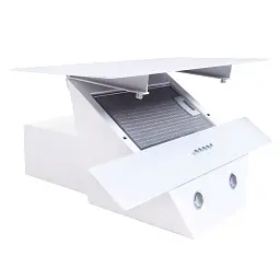Витяжка декоративна похила Minola HDN 6212 WH 700 LED - мініатюра 3