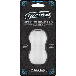 Мастурбатор Doc Johnson GoodHead - Helping Head Pro - Frost - мініатюра 2