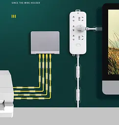 Фіксатор кабелю стяжка для дроту Choice тримач-кліпсу 5,6х2 см Білий 5 шт - мініатюра 2