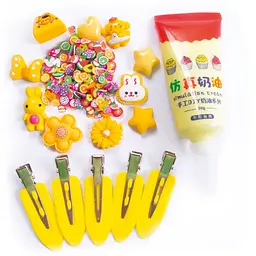 Дитячий набір для творчості "Заколки своїми руками" Vladi Toys VT4600-02 жовтий - мініатюра 2