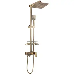Душова система Rea Jack Brushed Gold з виливом REA-P7050, Золотий