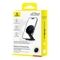 Автотримач Baseus PrimeTrip VX1 Versatile Travel Magnetic Phone Holder Round чорний C4016900C123-00 - мініатюра 2