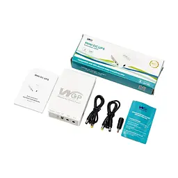 Комплект Mini UPS з блоком живлення: джерело безперебійного живлення Mini UPS WGP UPS103C 16000mAh 5V/12V/12V, Li-ion 4*4Ah, для роутера і оптичного термінала та блок живлення SPF-1202B 12V/2A (24W) (42-00259) - мініатюра 7