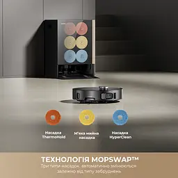 Робот пилосос MOVA MOBIUS 60 Black-EUA - мініатюра 3