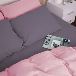 Комплект постільної білизни MirSon Ash grey-Pink 160x220 см сіро-рожевий (2200009660924) - мініатюра 5
