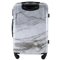 Валіза середня Semi Line 24 дюйми (M) дюйми (M) Polycarbonate/ABS-Plastic White Marble (T5731-2) - мініатюра 4