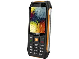 Мобільний телефон Sigma mobile X-style 323 RAIN Black-Orange (4827798885727) - мініатюра 3