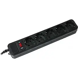 Фільтр-подовжувач мережевий Gembird 3м 5 розеток black (SPG5-G-10B) - мініатюра 2
