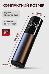 Безконтактний акумуляторний алкотестер з LED-дисплеєм - мініатюра 12