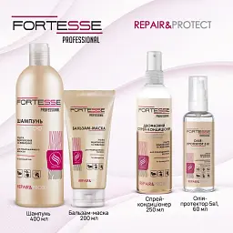 Відновлюючий шампунь Fortesse Professional Repair & Protect для сухого пошкодженого волосся що потребує живлення 400 мл - мініатюра 5
