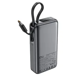 Зовнішній акумулятор Acefast M7 PD30W power bank with cable 10000mAh, Black (6974316283379) - мініатюра 4