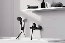 Змішувач для ванни Hansgrohe Logis matt black 71400670 - мініатюра 2
