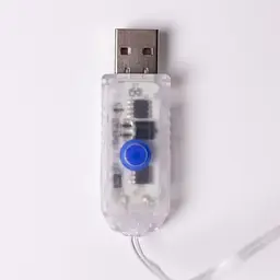 ЮСБ мережева гірлянда-штора кімнатна Роса новорічна 3х2 м USB 200 LED діодів 10 ниток для кімнати стін вікна мідний дріт прозорий колір світла Жовтий - мініатюра 13