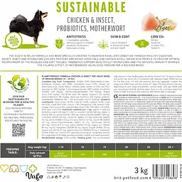 Сухий корм Brit Care Dog Sustainable Adult Medium Breed для собак середніх порід, з куркою та комахами, 12 кг - мініатюра 7