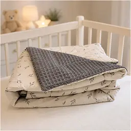 Плед дитячий MirSon Poplin Waffle Animals 150х220 см (2200013893486) - мініатюра 5
