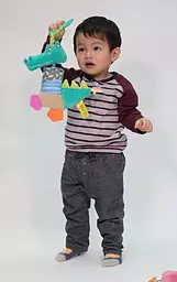 Брязкальце Ks Kids Кроко, м'яке з прорізувачем (KA10812-HC) - мініатюра 7