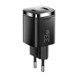 Зарядное устройство 1xUSB-C + 1xUSB 33W GaN black Essager (ECT33W-GMB01-Z) - миниатюра 4