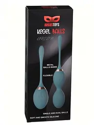 Набір вагінальних кульок Argus Toys Kegel Balls, 2 шт., зелений - мініатюра 2