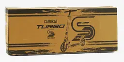 Самокат Skyper Turbo 80-105х46.5х13.6 см Чорно-жовтогарячий 000283566 - мініатюра 2