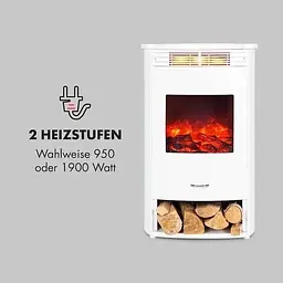 Камін електричний Klarstein Bormio WH 1900W (10035071) - мініатюра 3