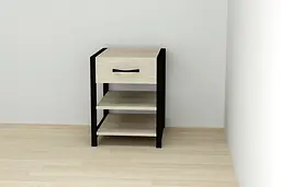 Тумба універсальна Ferrum-decor Вів'єн 1/2 50x41x40 чорний ДСП Дуб Сонома 16мм (FRD-104124) - мініатюра 4