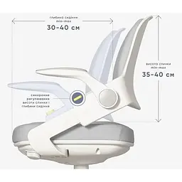 Дитяче крісло Mealux Vivo Grey (Y-618 G) - мініатюра 6