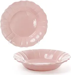 Набір 6 глибоких тарілок Leeds Ceramics SUN, кам'яна кераміка BonaDi Ø23х4 см kuh0007145 - мініатюра 1