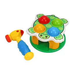 Розвивальна гра ТехноК з молоточком «FunnyTurtle» 3342TXK зі звуком, 4 кульки - мініатюра 2