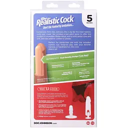 Фалоімітатор Doc Johnson The Realistic Cock ULTRASKYN 5 Inch, 12.7 см - мініатюра 11