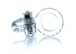 Ерекційне кільце Boss Series Rabbit Vibro Cock Ring 7.5 см прозорий - мініатюра 5