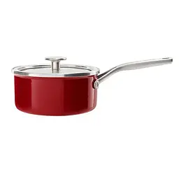Ківш з кришкою KitchenAid Steel Core, 16 см, 1,3 л, червоний - мініатюра 3