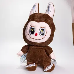 М'яка іграшка-плед та подушка 3 в 1 Labubu Brown Dragon Лабубу Коричневий Colorful Home 520-29BR - мініатюра 2