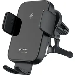 Автотримач із бездротовою зарядкою Proove Triple Clamp 15W Black (WHTC15010001) [136215]