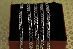 Ланцюг Xuping Jewelry фігаро 50 см 5 мм сріблястий