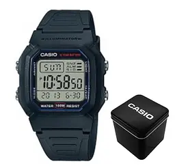 Чоловічий годинник Casio W-800H-1A Чорний ( AT1141-0059 )